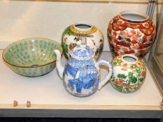 A quantity of Oriental & Chinese porcelain items