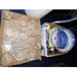 Two boxes of sundry glassware & ceramics