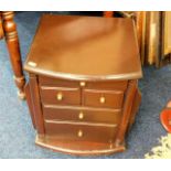 A small cabinet with drawers