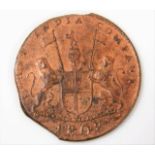 An 1808 East India Company X Cash coin