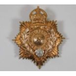 A Royal Marine Light Infantry helmet plate circa 1