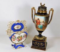 A 19thC. Vienna hand painted & signed vase with st