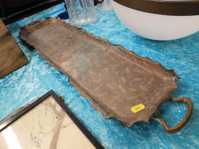 An early 20thC. copper tray