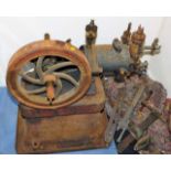 An Edwardian gas engine with accessories. Provenan