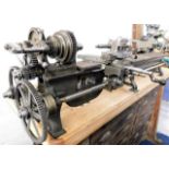 An Edwardian engineers lathe, probably by Arthur F