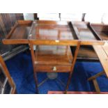 An Edwardian mahogany worktable