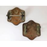 Two c.1900 toilet roll holders, one lacking bar