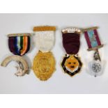 Four Masonic medals