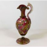 A 19thC. Murano glass ewer, small repair near wher