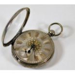 A gents Victorian silver cased fusee pocket watch