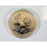A cased £2 Britannia silver proof coin