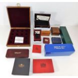 A wooden Historic Sovereign Collection Box with ce