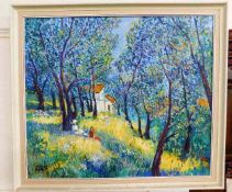 A framed impressionist oil on canvas by John Ash 2