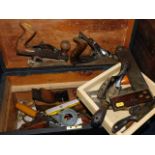 A boxed tool set including planes
