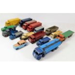A quantity of mostly Dinky diecast toy vehicles in