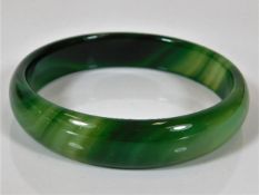 A green marble stone bangle