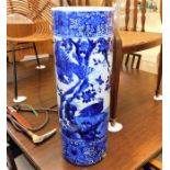 A large 19thC. Chinese porcelain blue & white stic