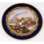 A 19thC. Sevres porcelain plate titled "Bayard au