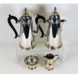 A four piece J. B. Chatterley & Sons Ltd. silver c