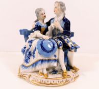 A c.1900 German porcelain Volkstedt figure group