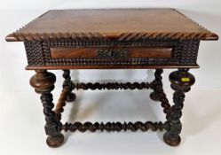An 18thC. Portuguese rosewood low level table 23.7