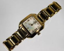 A ladies Tissot 1853 wrist watch with mother of pe