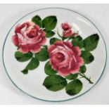 A Wemyss cabbage rose plate 9in wide