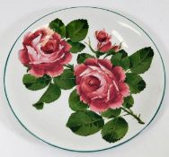 A Wemyss cabbage rose plate 9in wide