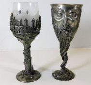 Two Lord of the rings Royal Selangor pewter goblet