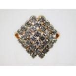 A 14ct gold ring set with approx. 1.65ct diamonds 7g size N £300-400
