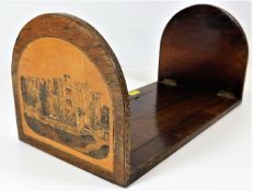 A 19thC. Tunbridge ware style sliding book stand