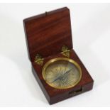 A Victorian mahogany cased compass
