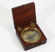 A Victorian mahogany cased compass