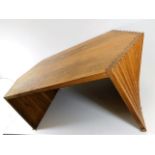 A retro stylised oak table 40.75in W x 21.25in D x