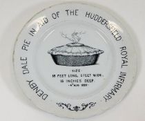 A Denby Dale Pie commemorative plate dated 4th Aug