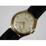 A gents 9ct gold 1960's Mappin Precision wristwatc