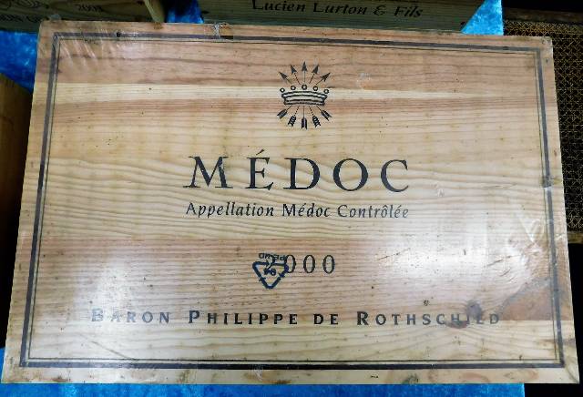 A case of six bottles of 750ml Baron Philippe de R