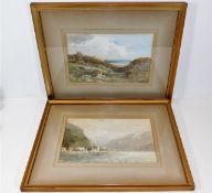 Two 19thC. landscape watercolours by St. John Burt