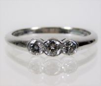 An 18ct white gold set with approx. 0.5ct diamond