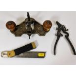 A Stanley USA No.71 router plane & two other tools