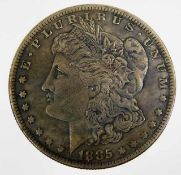 A US 1885 silver dollar