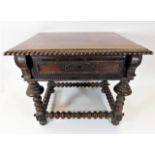 An 18thC. Portuguese rosewood low level table 24.5