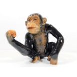 A Sylvac pottery Chimpanzee with carrot 6.75in hig