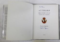 A book of Althorp by Charles Spencer, signed editi