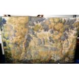 A large French tapestry depicting oak trees & land