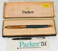 A Parker 51 boxed fountain pen