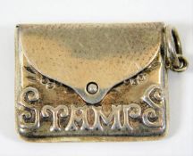 A small silver stamp case approx. 9.3g