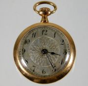 A 14ct gold small pocket watch, not running 14.9g