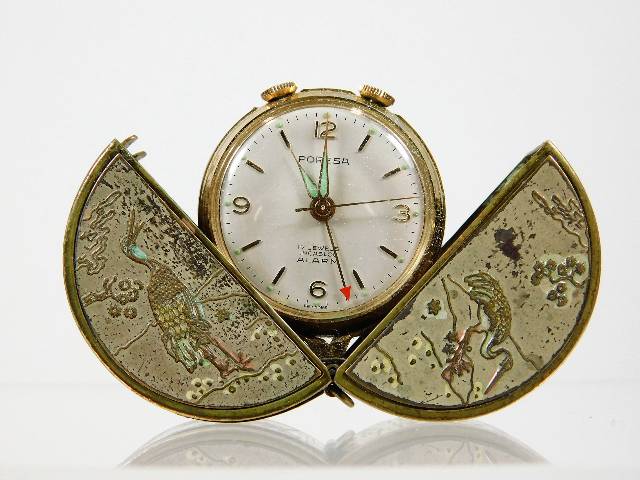 A Poresa 17 jewel movement fob watch with Japanese