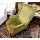 A William IV upholstered armchair